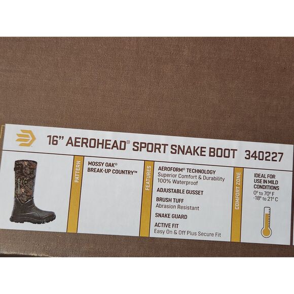 LaCrosse Aerohead Sport Snake Boots 16\